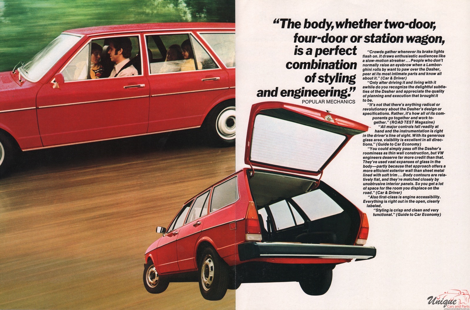 1974 Volkswagen Dasher Brochure Page 3